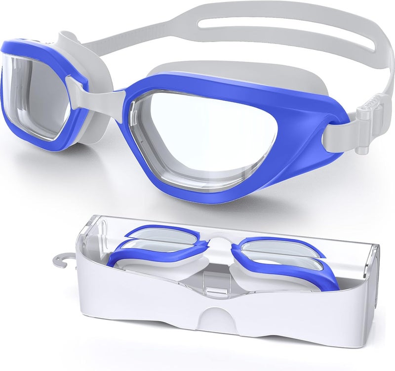 Vegemono Swim Goggles, Unisex Adult Swimming Goggles Anti Fog Anti UV No Leakage Wide View for Men Women Youth - Image 1
